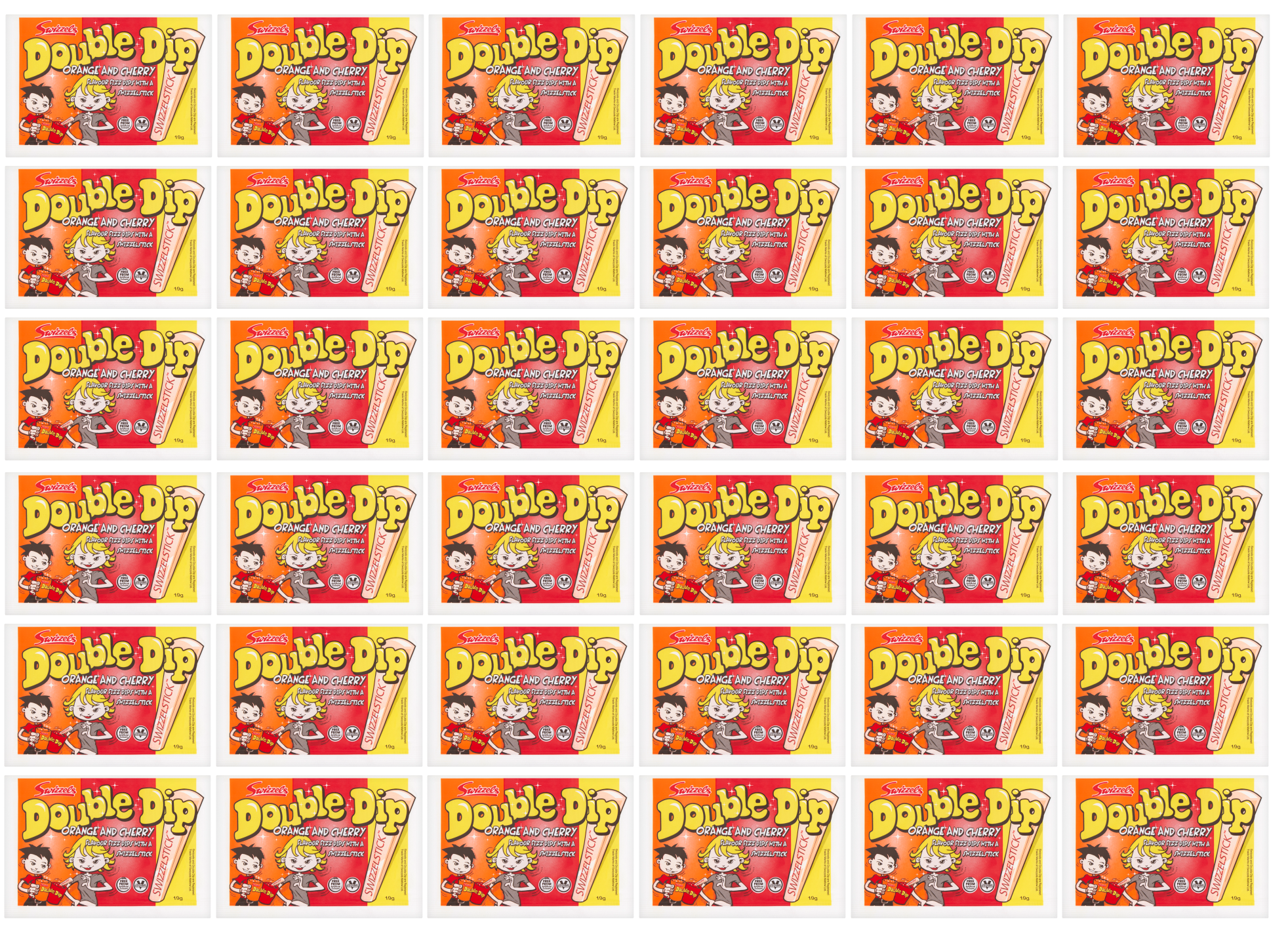 36 x Swizzels Double Dip Pack