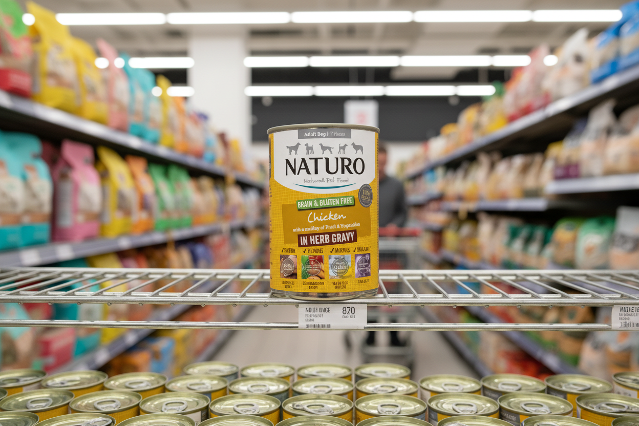 12 x Naturo Adult Dog Chicken in Gravy Veg Grain & Gluten Free 390G