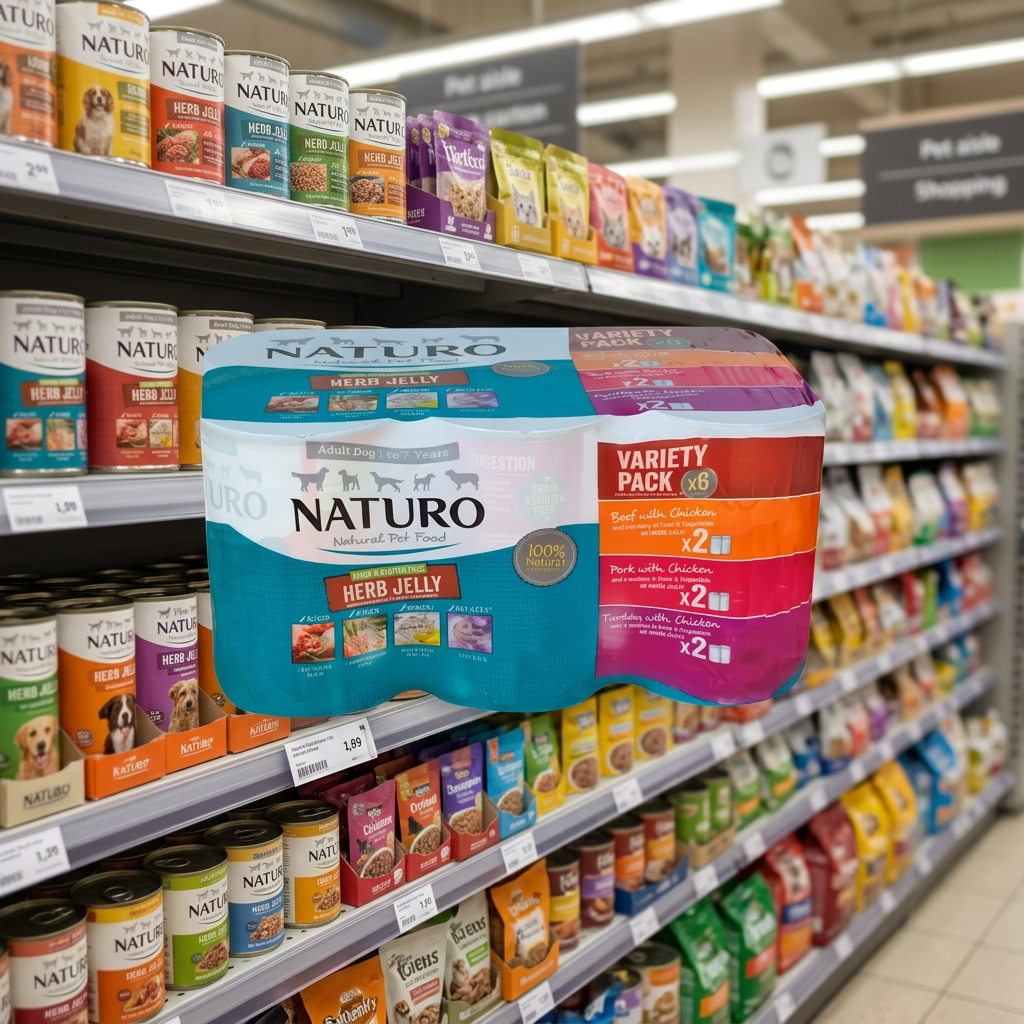24 X Naturo Grain & Gluten Free Variety Cans In Jelly 390G
