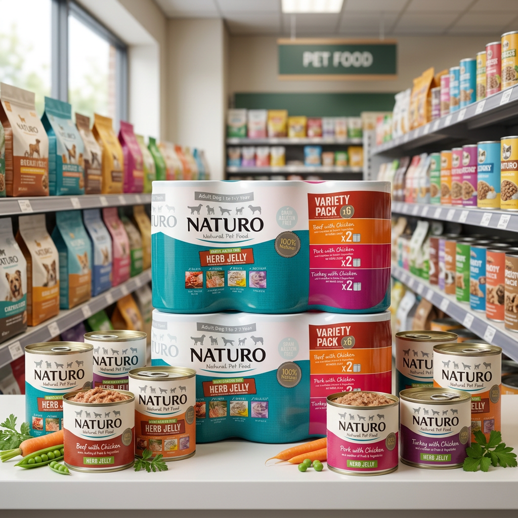 24 X Naturo Grain & Gluten Free Variety Cans In Jelly 390G