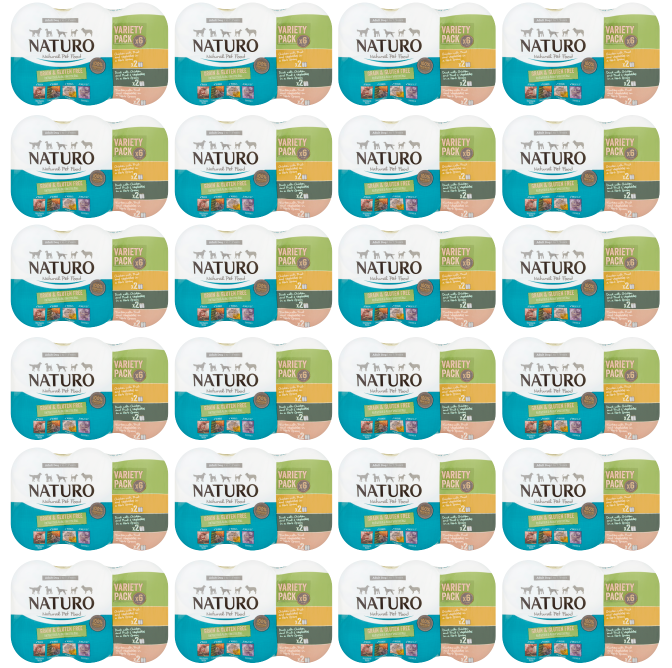 24 x Naturo - Variety Grain And Gluten Free 390G (4 x 6 Pack)