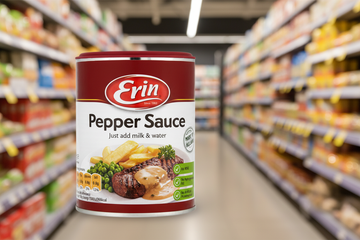 12 x Erin Pepper Sauce Drum 144G Drum