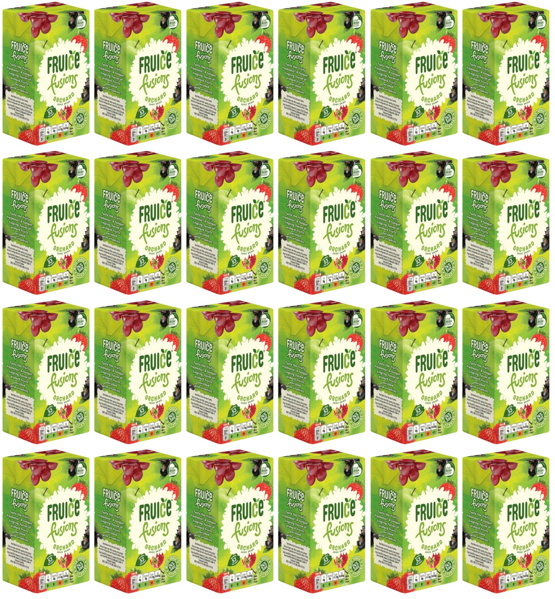 24 x Fruice Apple, Mixed Berry & Red Grape 250Ml