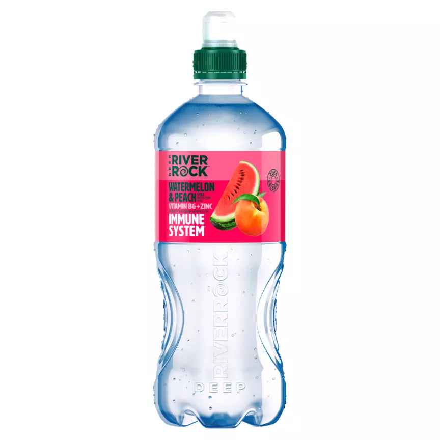 15 x Deep Riverrock Watermelon & Peach Still Water Drink 750Ml