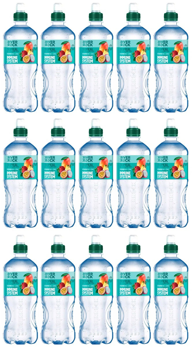 15 x Riverrock Tropical With Tropical Fruit Taste Still Water
