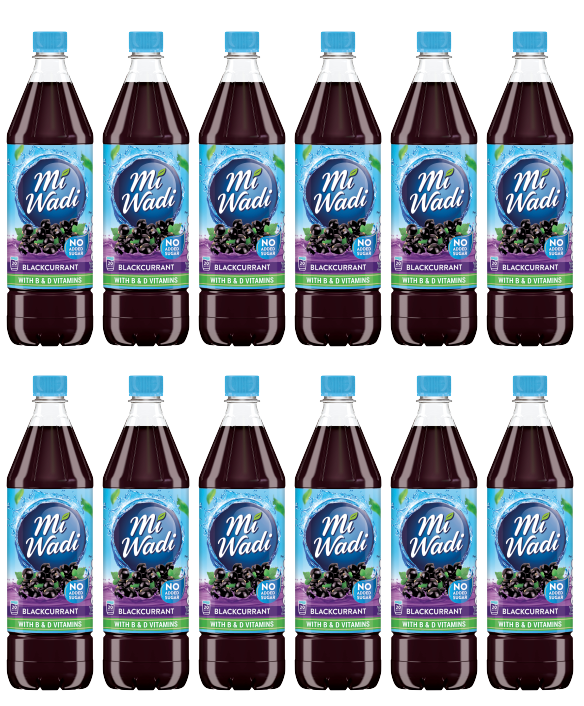 12 x Mi Wadi Blackcurrant 1Ltr