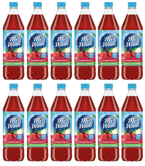 12 x Miwadi Summer Fruits 1L