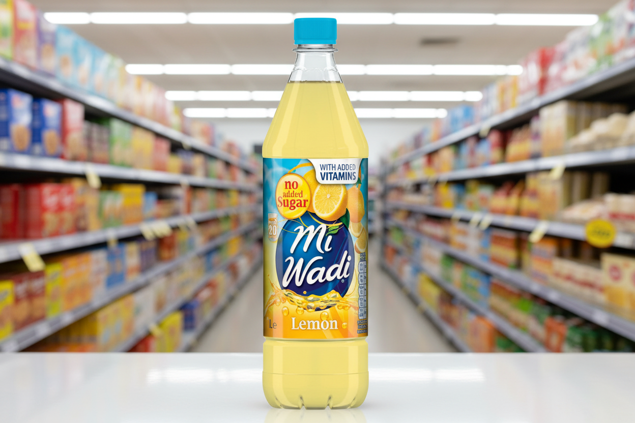 12 x Miwadi Lemon 1L
