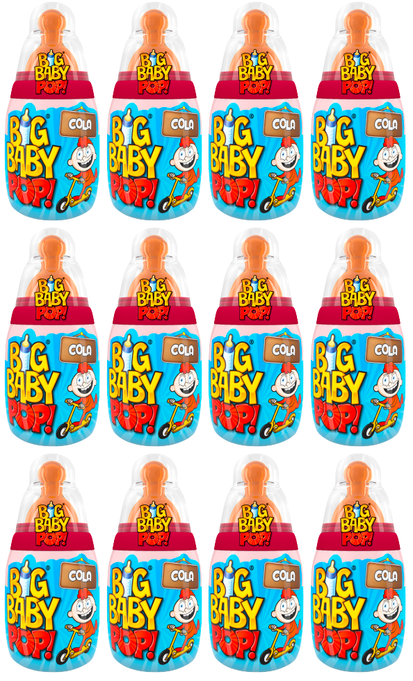 12 x Bazooka Big Baby Pop - 32GM