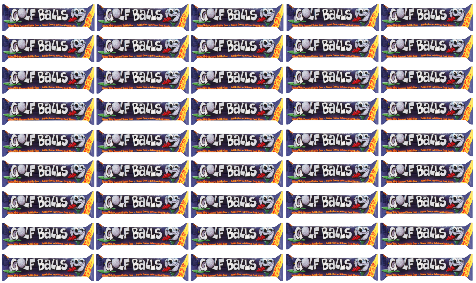 45 x Zed Bubblegum Golf Balls Each