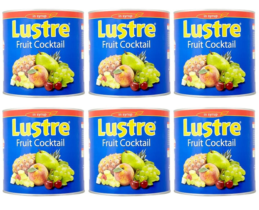 6 x Lustre Fruit Cocktail In Syrup 2.5Kg