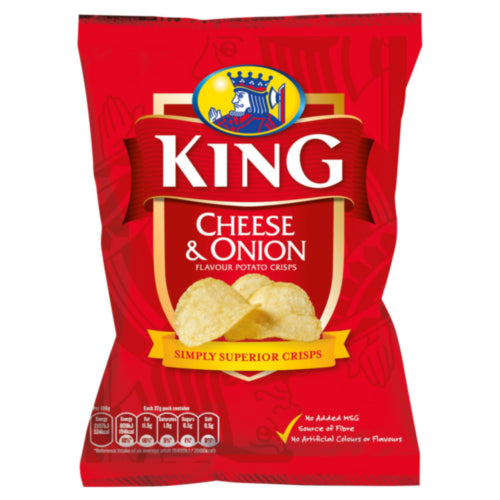 50 x King Cheese & Onion - 35GM