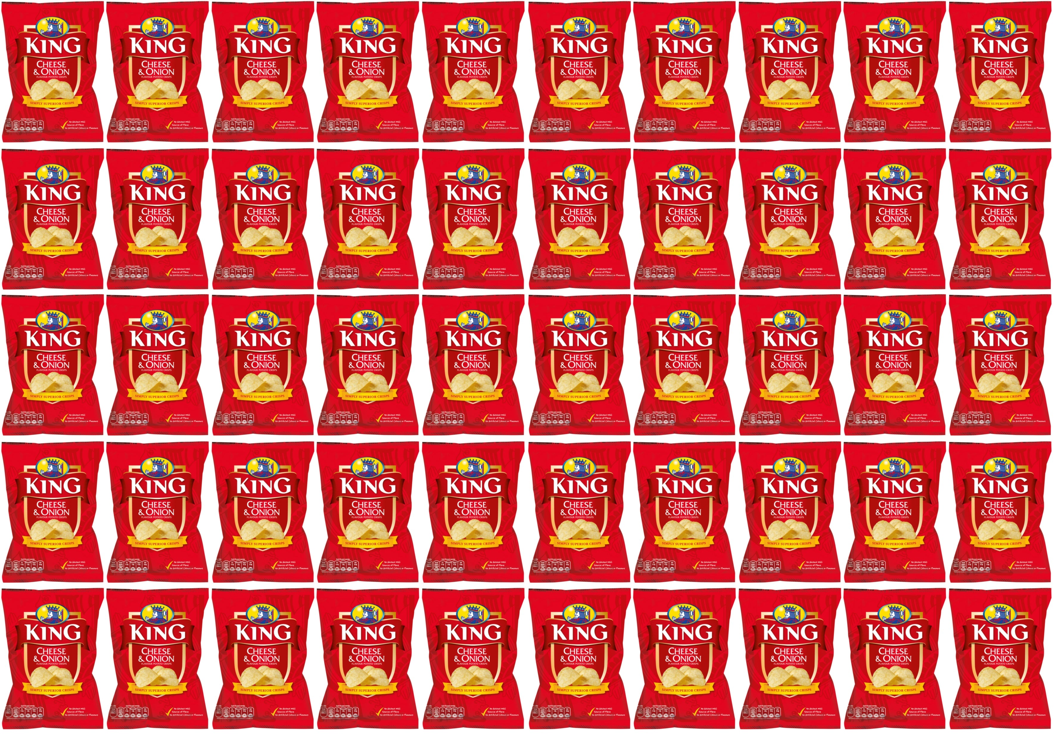 50 x King Cheese & Onion - 35GM