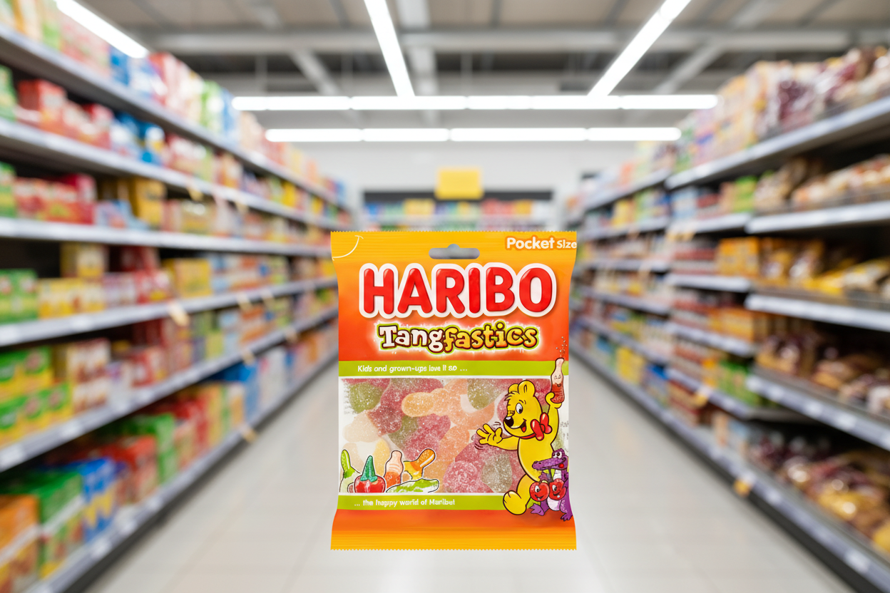 24 x Haribo Tangfastics Vending Bag 90Gm