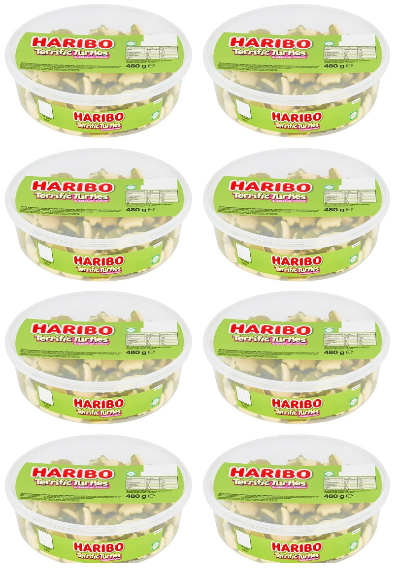 8 x Haribo Terrific Turtles Bubblegum Flavour 480G