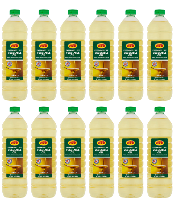 12 x Ktc Vegetable Oil - 1 Litre