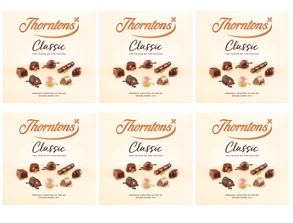 6 x Thorntons Classic Collection 262Gm
