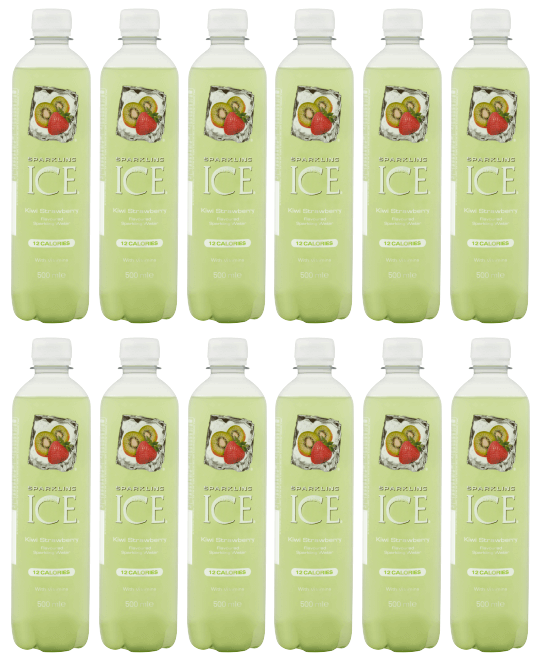 12 x Sparkling Ice Kiwi Strawberry 500Ml