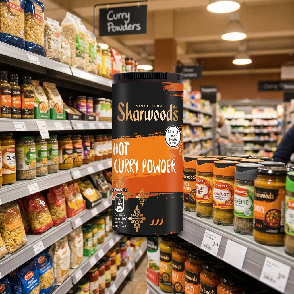 6 x Sharwoods Hot Curry Powder 102G