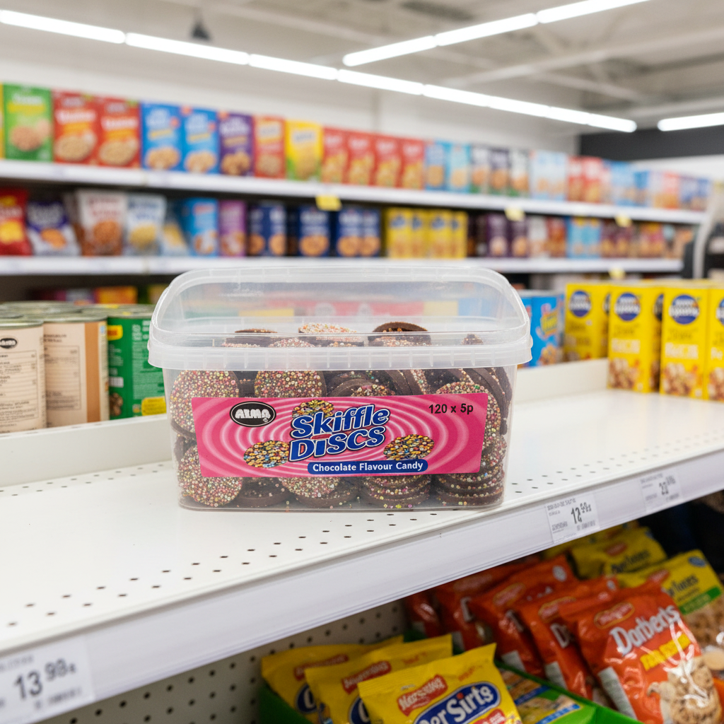 120 x Alma Choc Skiffle Discs