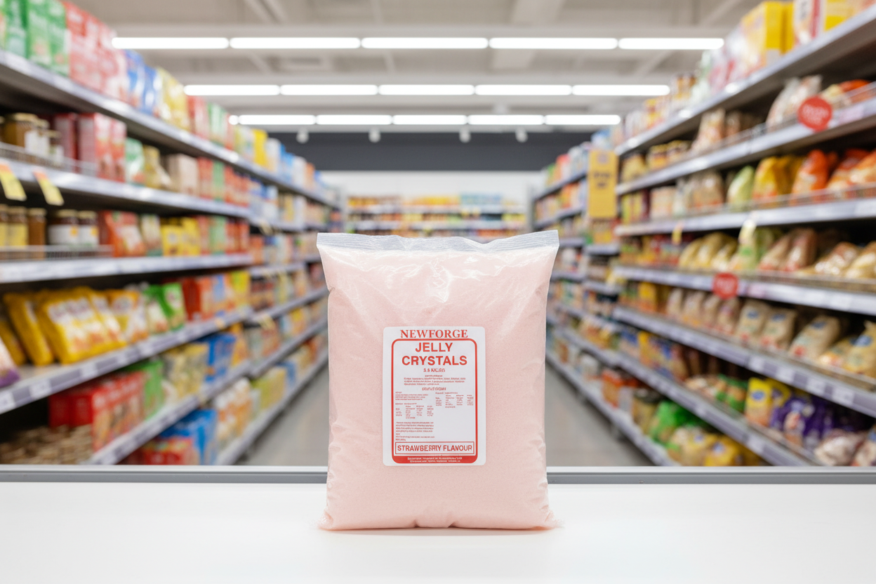 Newforge Jelly Crystals Strawberry Flavour 3.5Kg