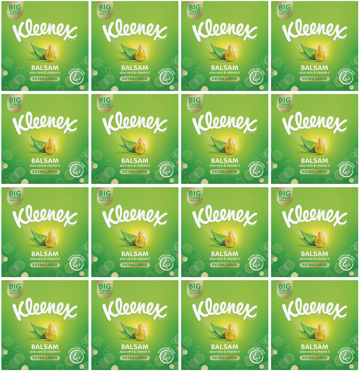 16 x Kleenex Balsam Extra Large - 40 PACK