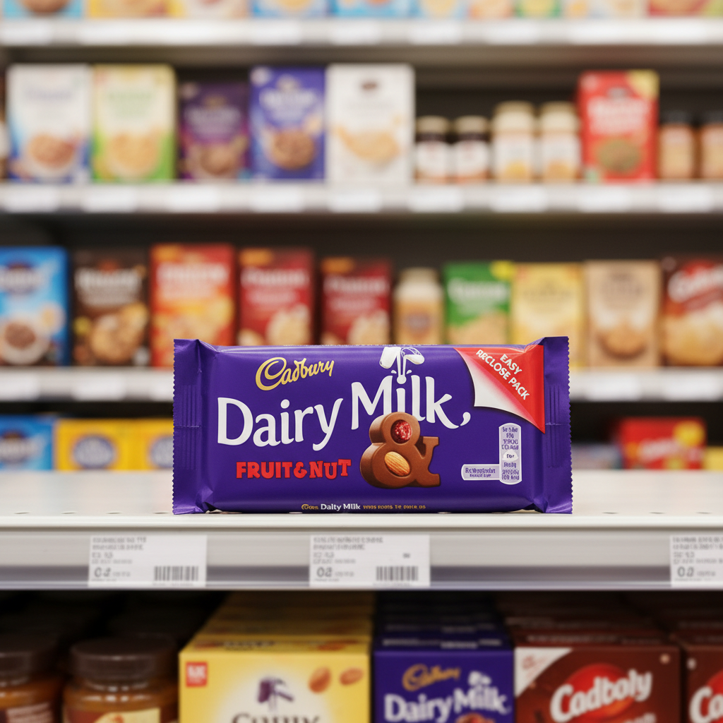 48 x Cadbury Fruit & Nut Std Irish - 53Gm