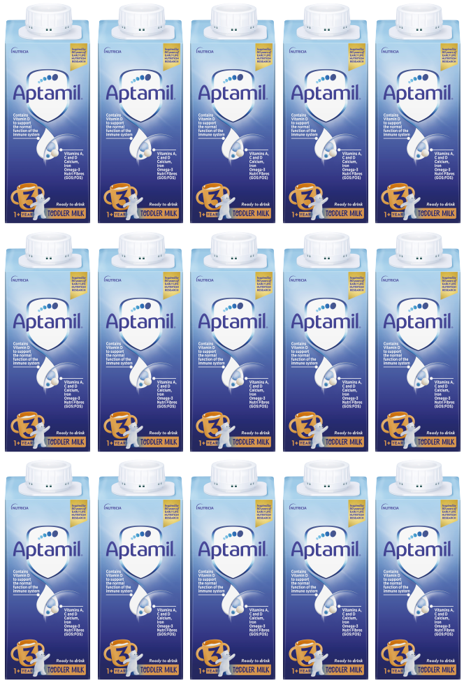 15 x Aptamil Rtf Growing Up Milk 200Ml