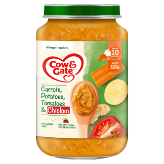 6 x Cow & Gate Jar Carrots Chicken & Potato - 200G