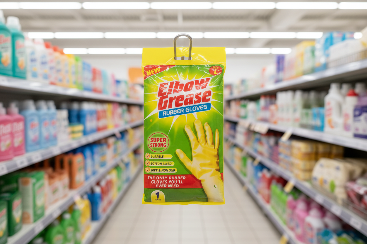 18 x Elbow Grease Rubber Gloves Large