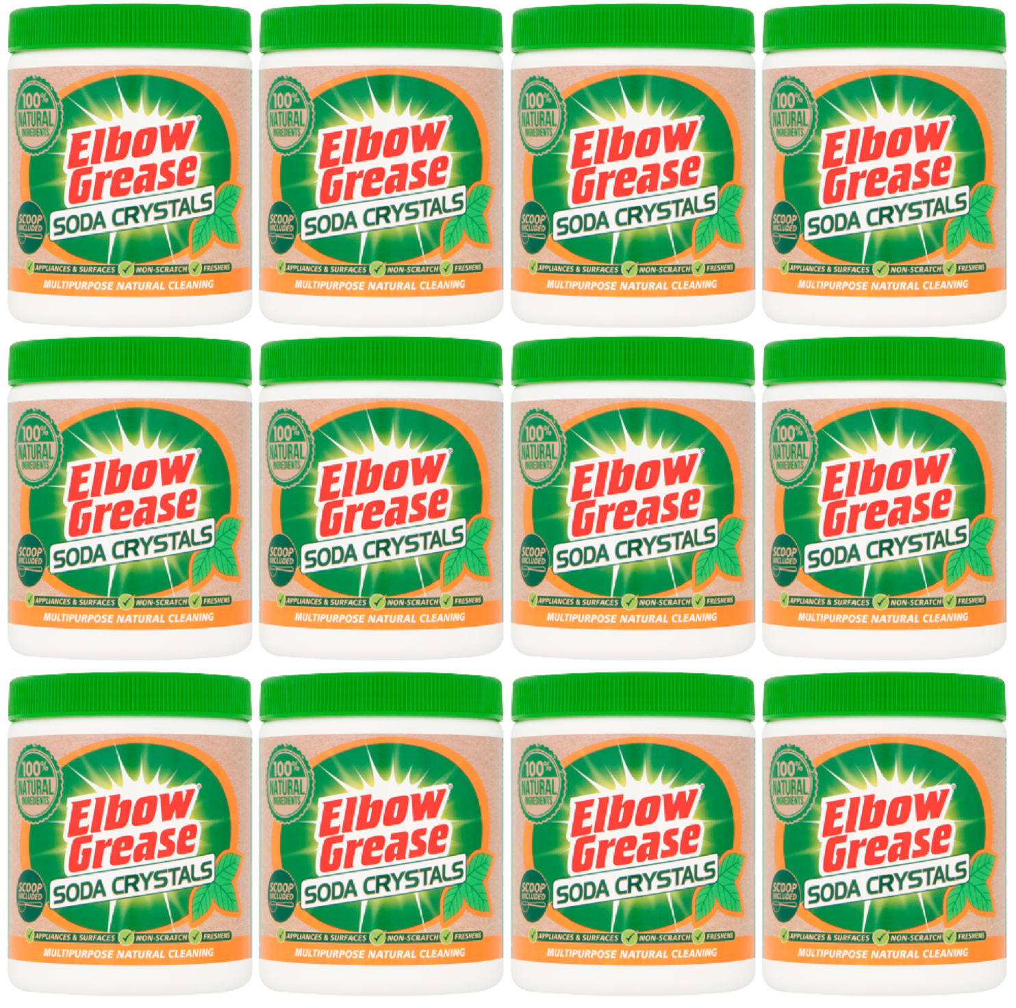 12 x Elbow Grease Soda Crystals - 500GM