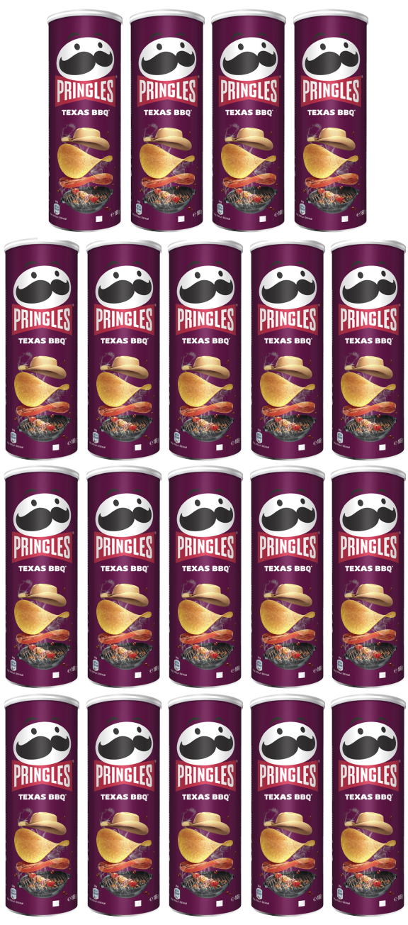 19 X Pringles BBQ 165G