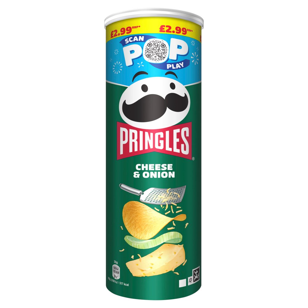 6 x Pringles Cheese & Onion - 165GM