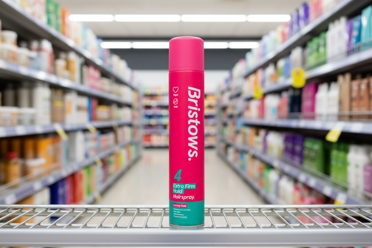 6 x Bristows 4 Extra Firm Hold Hairspray 400Ml