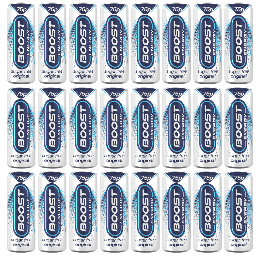 24 x Boost Energy Sugar Free Can - 250Ml