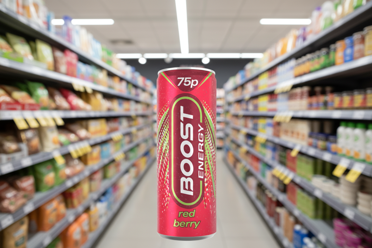 24 x Boost Energy Red Berry Can - 250Ml
