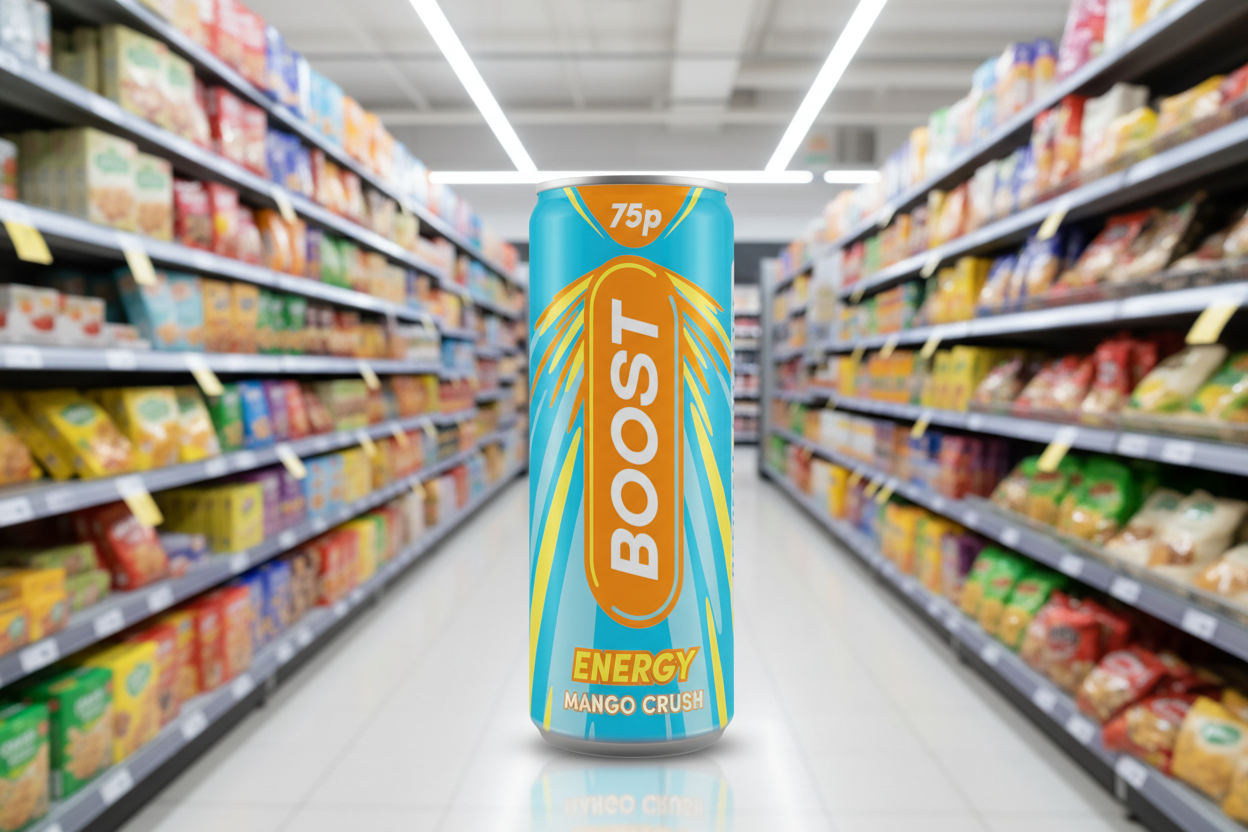 24 x Boost Energy Mango 250Ml