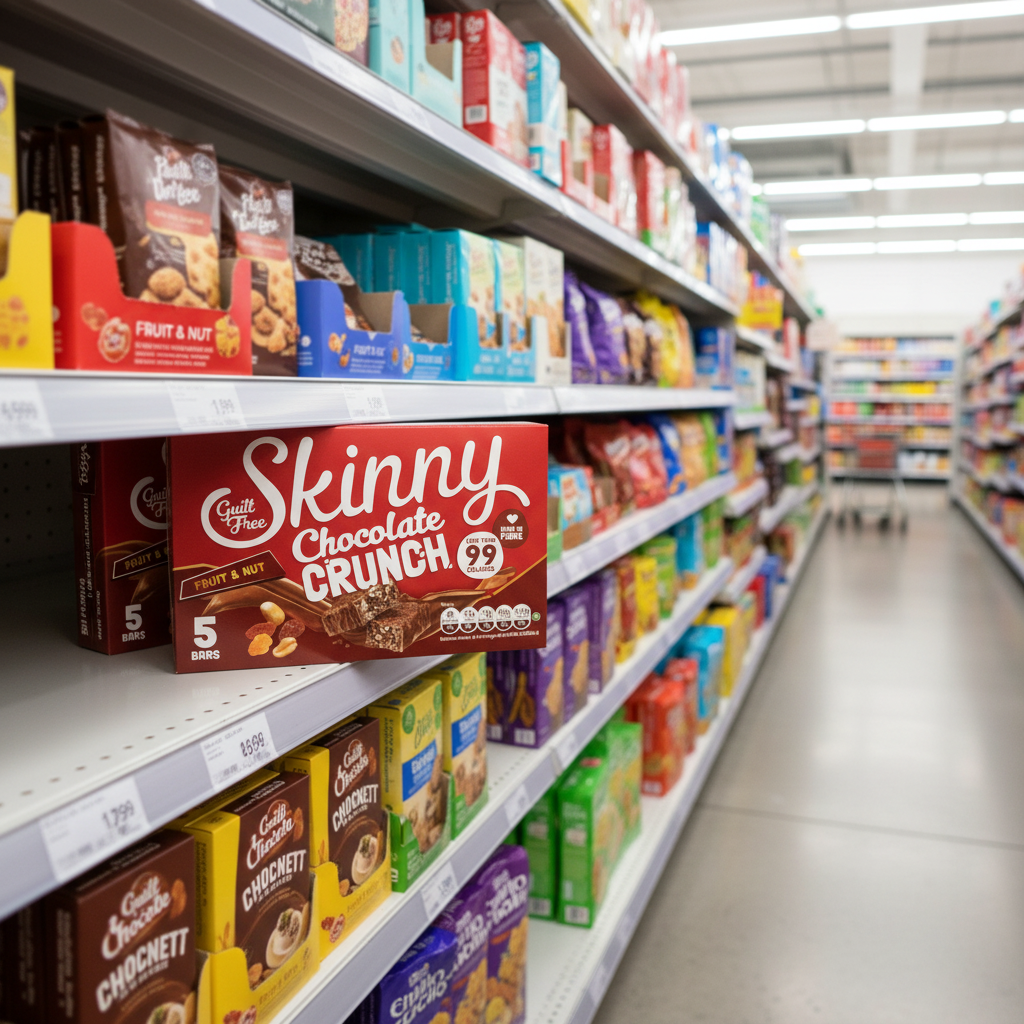 50 X Skinny Chocolate Crunch Fruit & Nut 24G