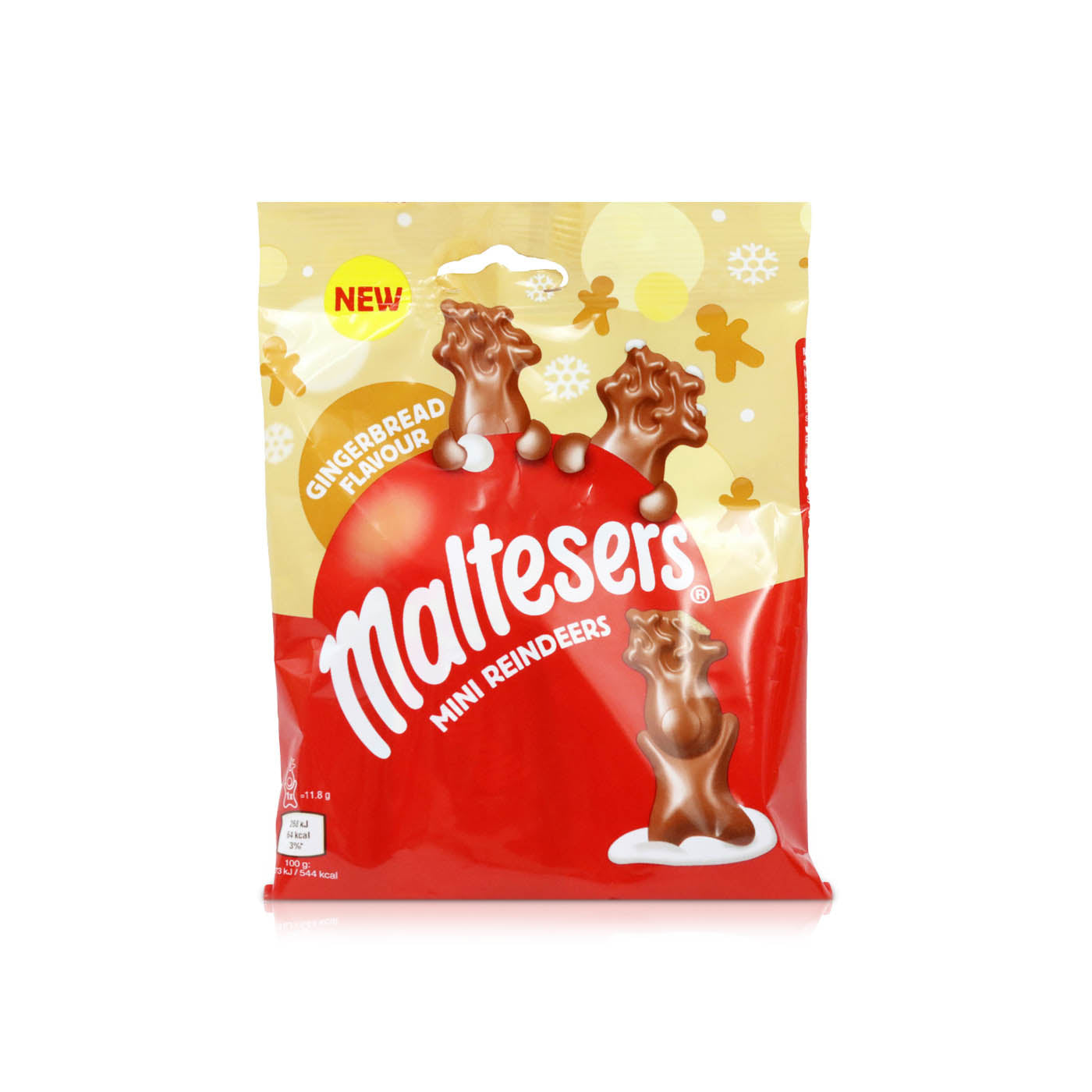 24 X Maltesers Mini Gingerbread Reindeer Clipstrip - 59Gm