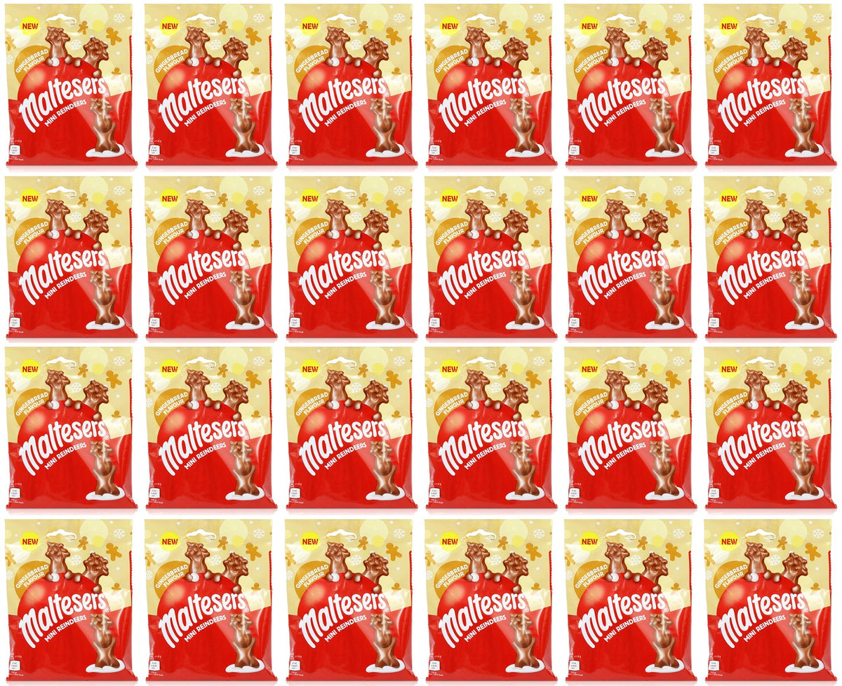 24 X Maltesers Mini Gingerbread Reindeer Clipstrip - 59Gm