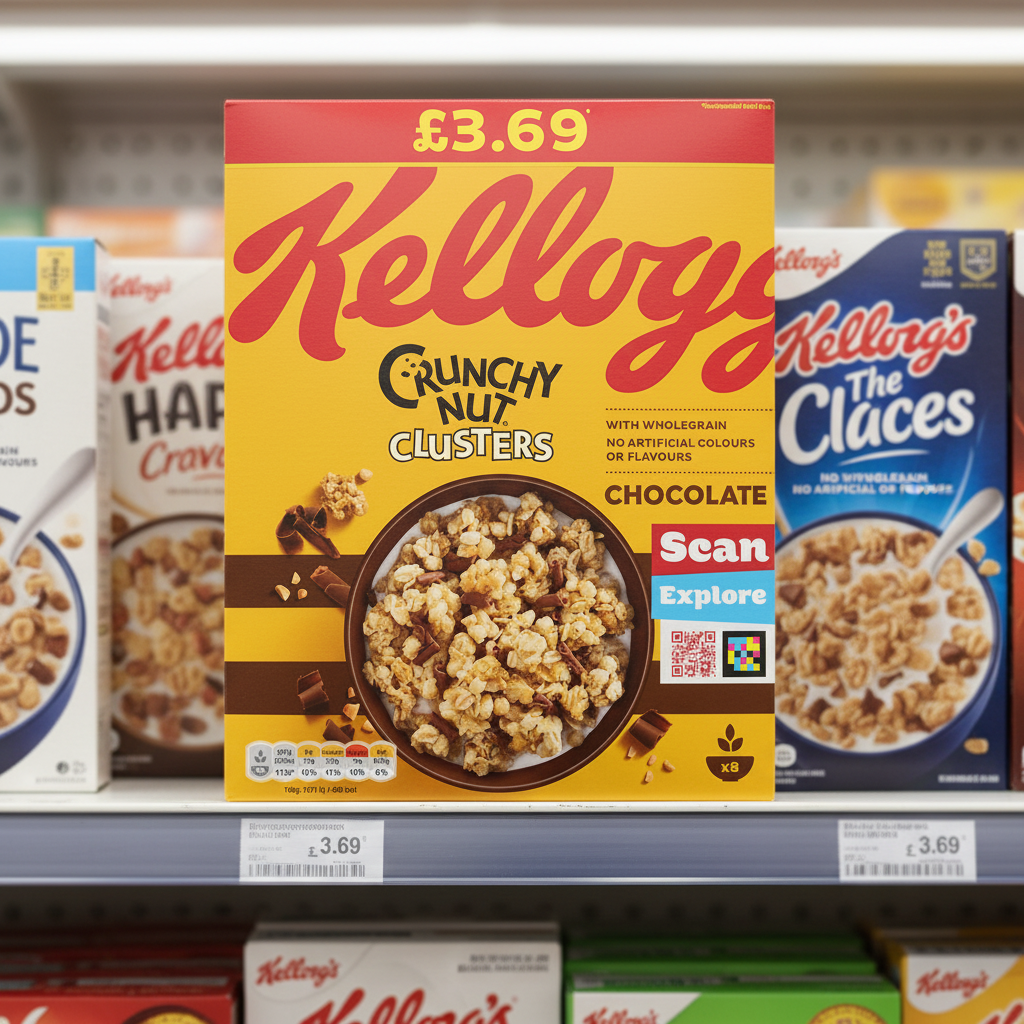 6 X Kelloggs Crunchy Nut Clusters Choc - 400G