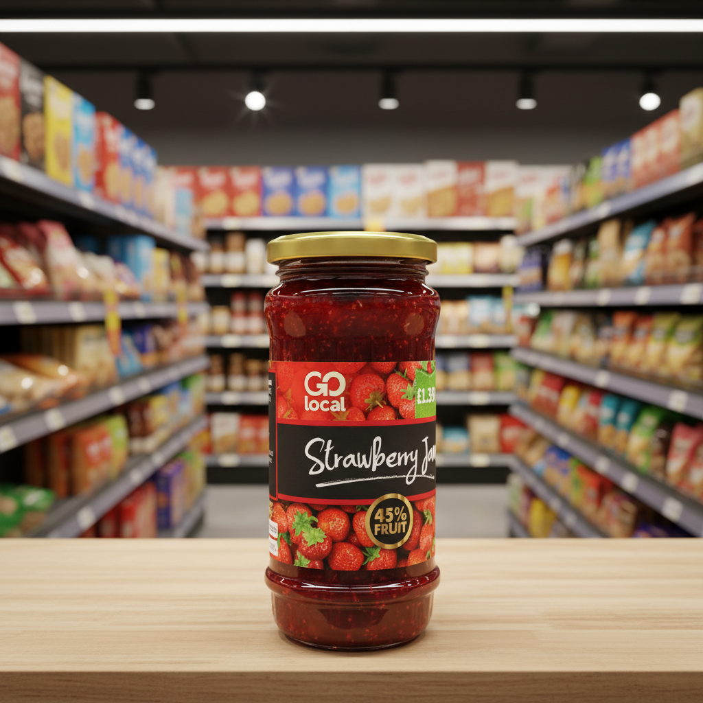 6 X Go Local Strawberry Jam - 500G