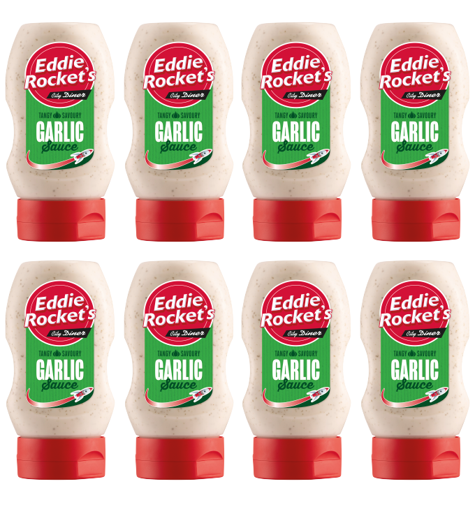 8 X Eddie Rockets Garlic Sauce - 270Ml