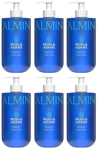 6 X Moss & Adams Hand Wash Calming - 400Ml