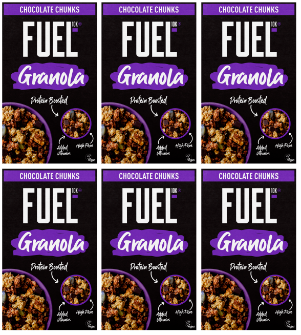 6 x Fuel10k Chocolate Granola - 400G