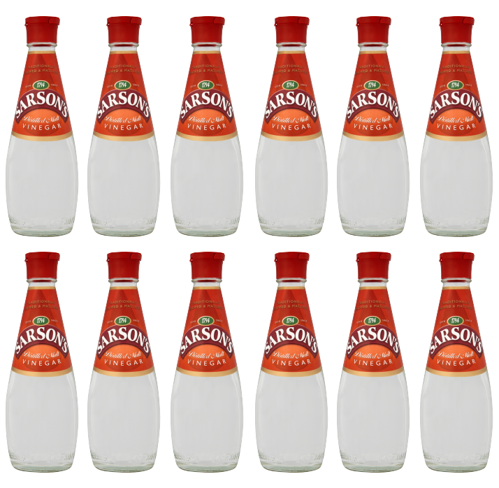 12 x Sarsons Distilled Vinegar Table 250Ml
