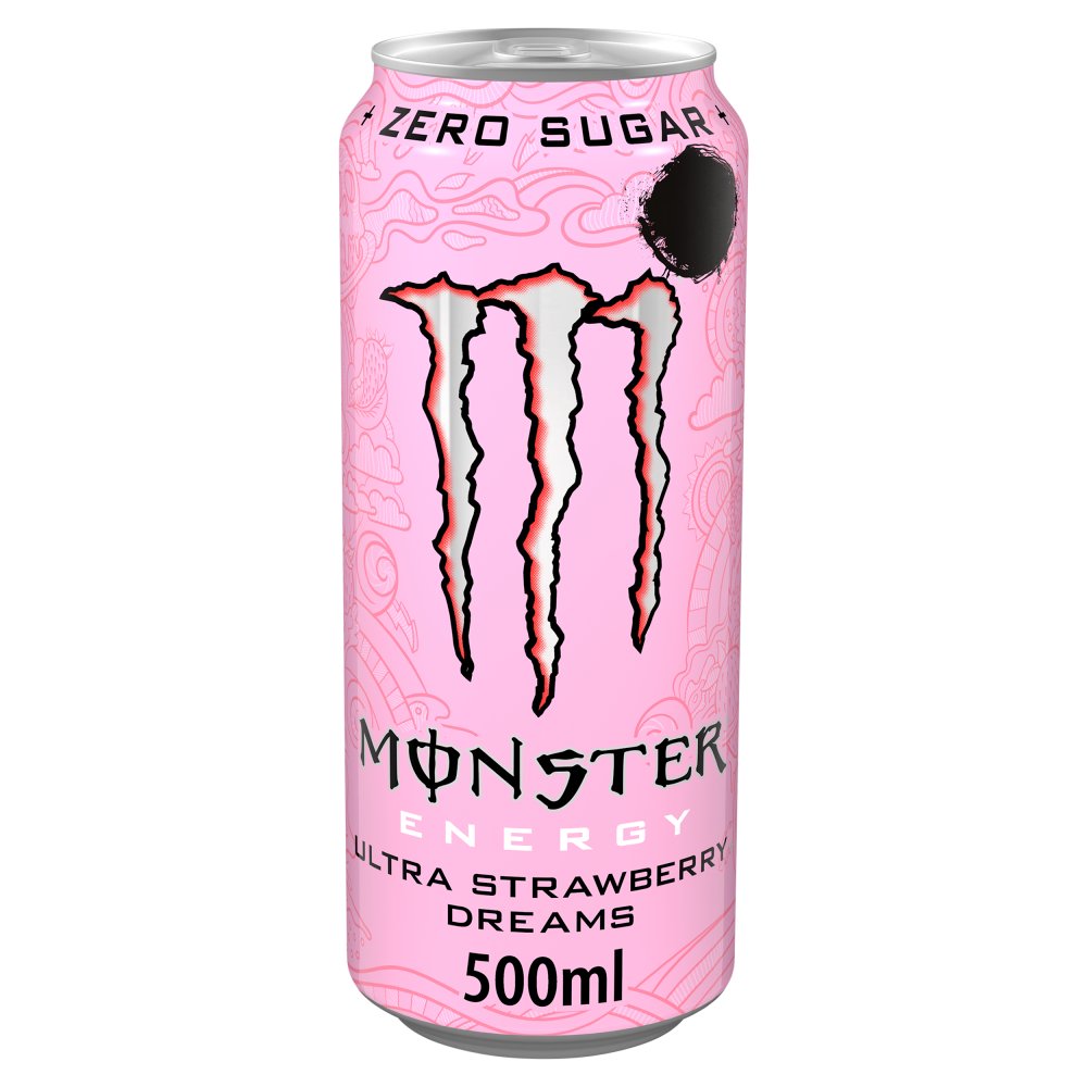 12 x Monster Energy Ultra Strawberry Dreams - 500ML