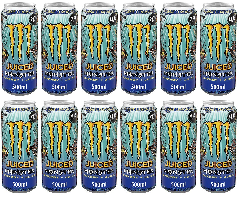 12 x Monster Energy Aussie Lemonade - 500ML