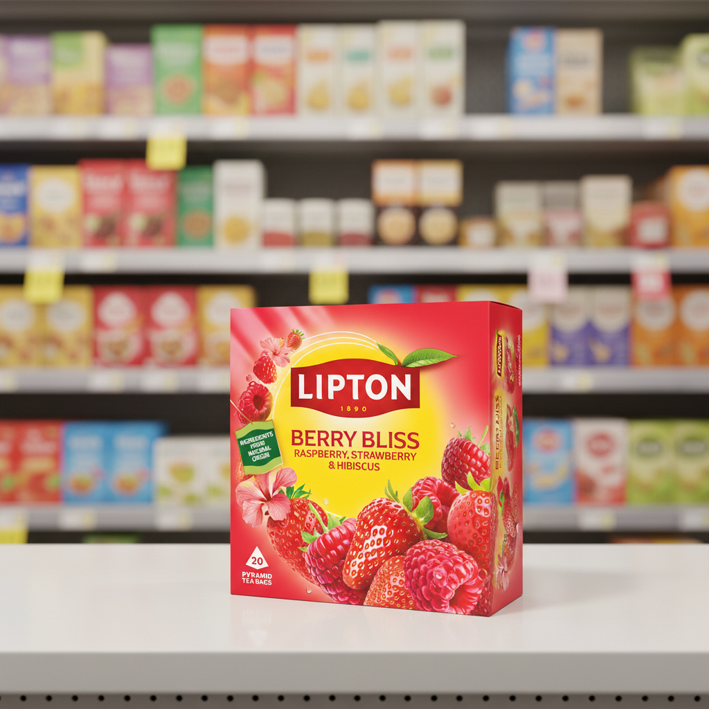 4 X Lipton Berry Bliss Tea Bags - 20Pk