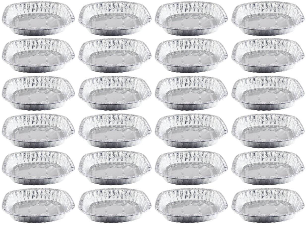 24 x Disposable Turkey Roasting Tray Oval 444X384X67Mm